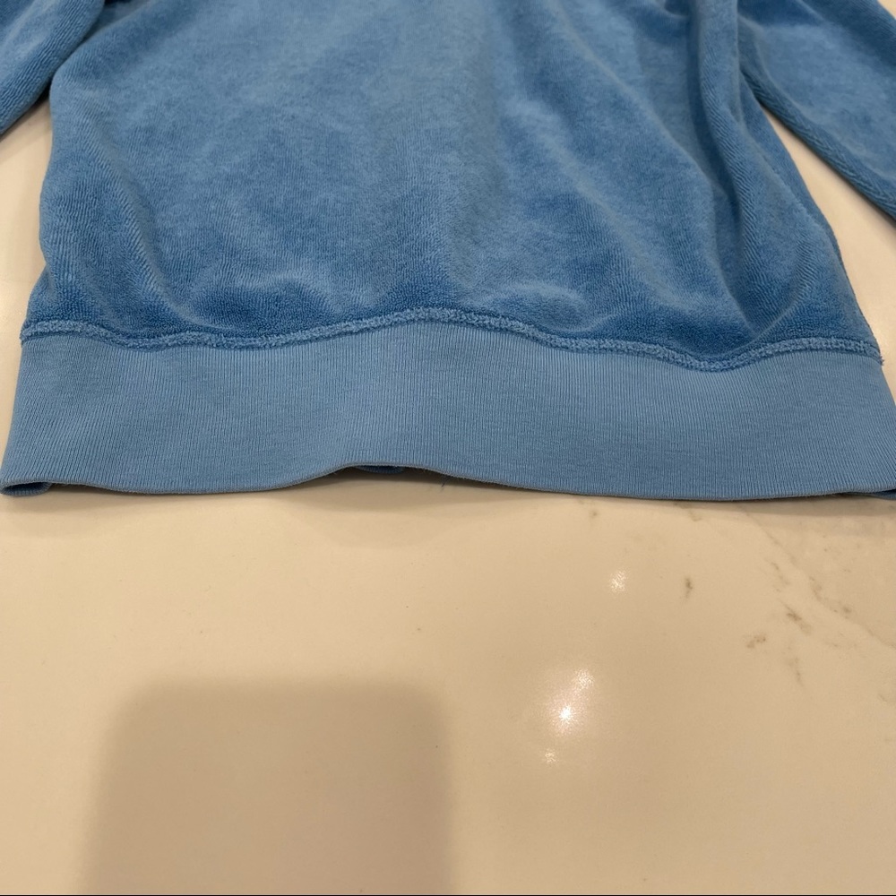 Juicy Couture blue terry cloth zip up hoodie with silver “J” - Picture 11 of 16